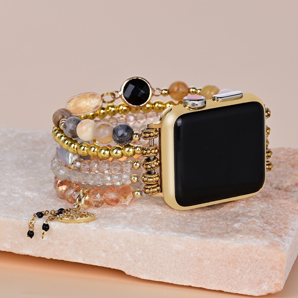 Retro Topaz Elastic Watch Strap - Watch Straps - Pretland | Spiritual Crystals & Jewelry