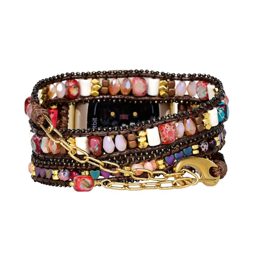 Unique Natural Jasper Fitbit Watch Strap - Fitbit Watch Straps - Pretland | Spiritual Crystals & Jewelry