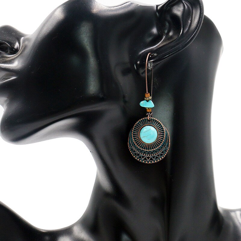 Turquoise Tide Earrings - Earrings - Pretland | Spiritual Crystals & Jewelry