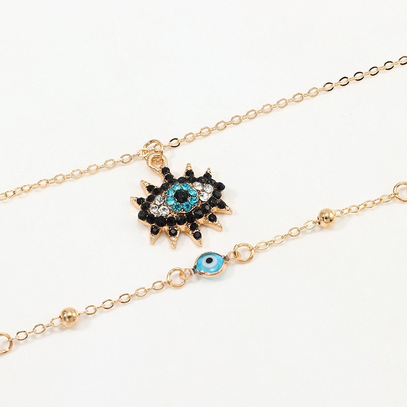 Vintage Design Evil Eye Necklace - Necklaces - Pretland | Spiritual Crystals & Jewelry