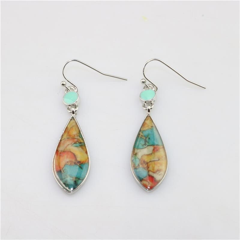 Spiritual Colorful Turquoise Earrings - Earrings - Pretland | Spiritual Crystals & Jewelry