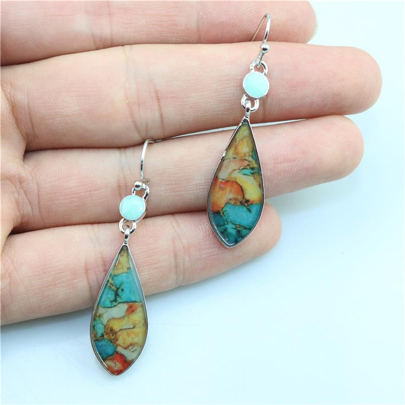 Spiritual Colorful Turquoise Earrings - Earrings - Pretland | Spiritual Crystals & Jewelry