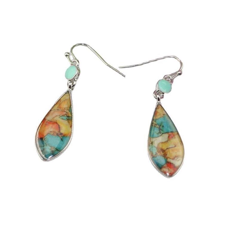 Spiritual Colorful Turquoise Earrings - Earrings - Pretland | Spiritual Crystals & Jewelry