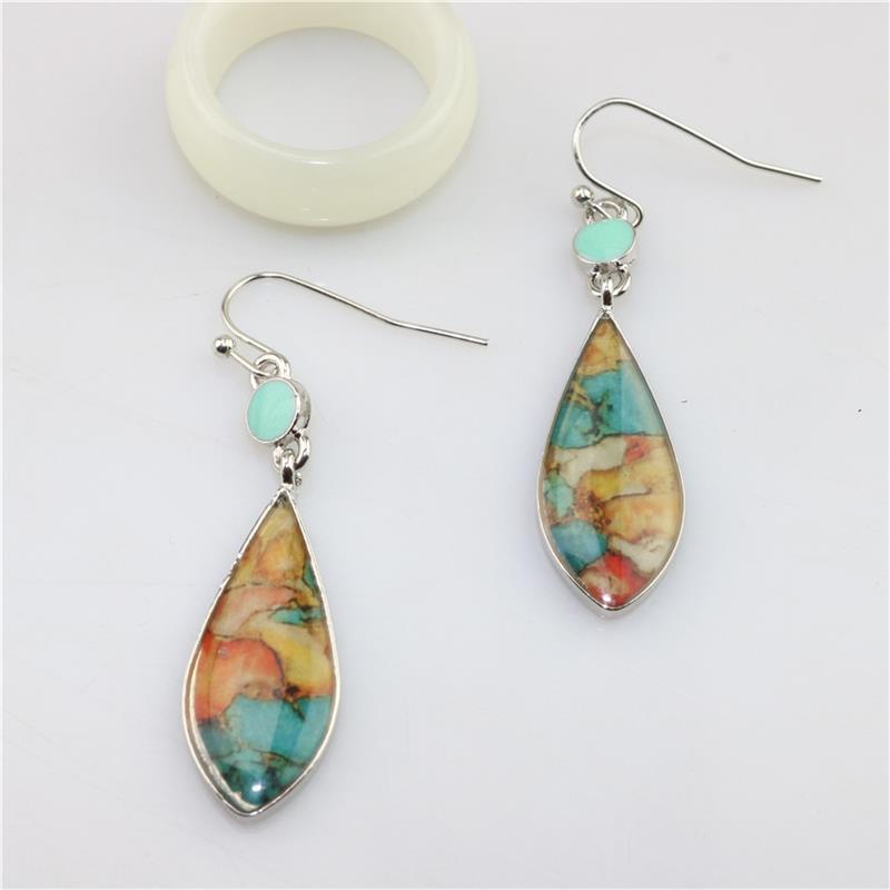 Spiritual Colorful Turquoise Earrings - Earrings - Pretland | Spiritual Crystals & Jewelry