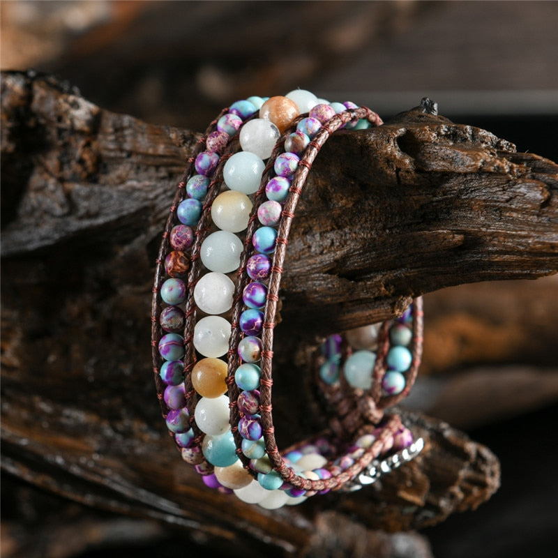 Spirit Emperor Stone Bracelet - Wrap Bracelets - Pretland | Spiritual Crystals & Jewelry