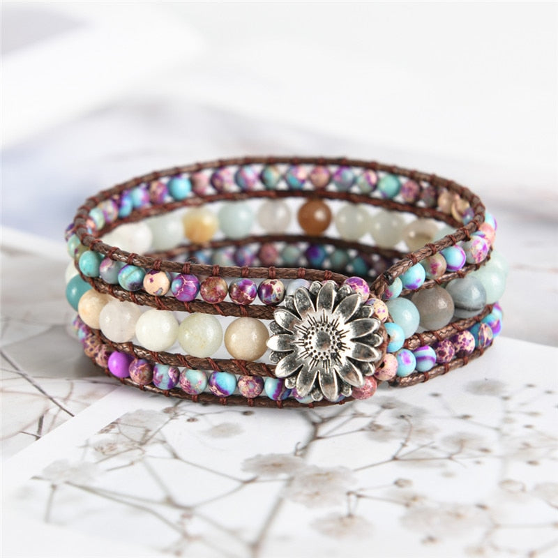 Spirit Emperor Stone Bracelet - Wrap Bracelets - Pretland | Spiritual Crystals & Jewelry