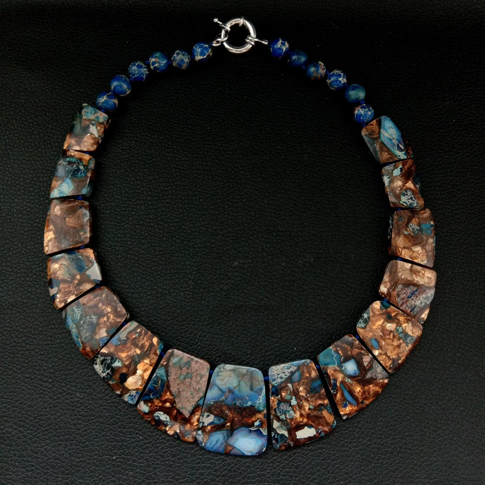 Sea Sediment Imperial Jasper Necklace