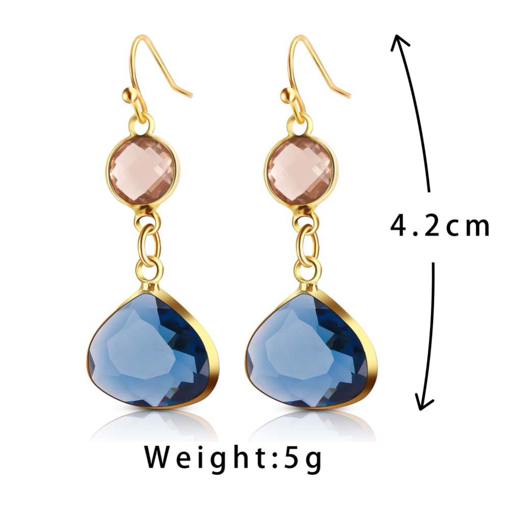 Spiritual Topaz Drop Earrings - Earrings - Pretland | Spiritual Crystals & Jewelry