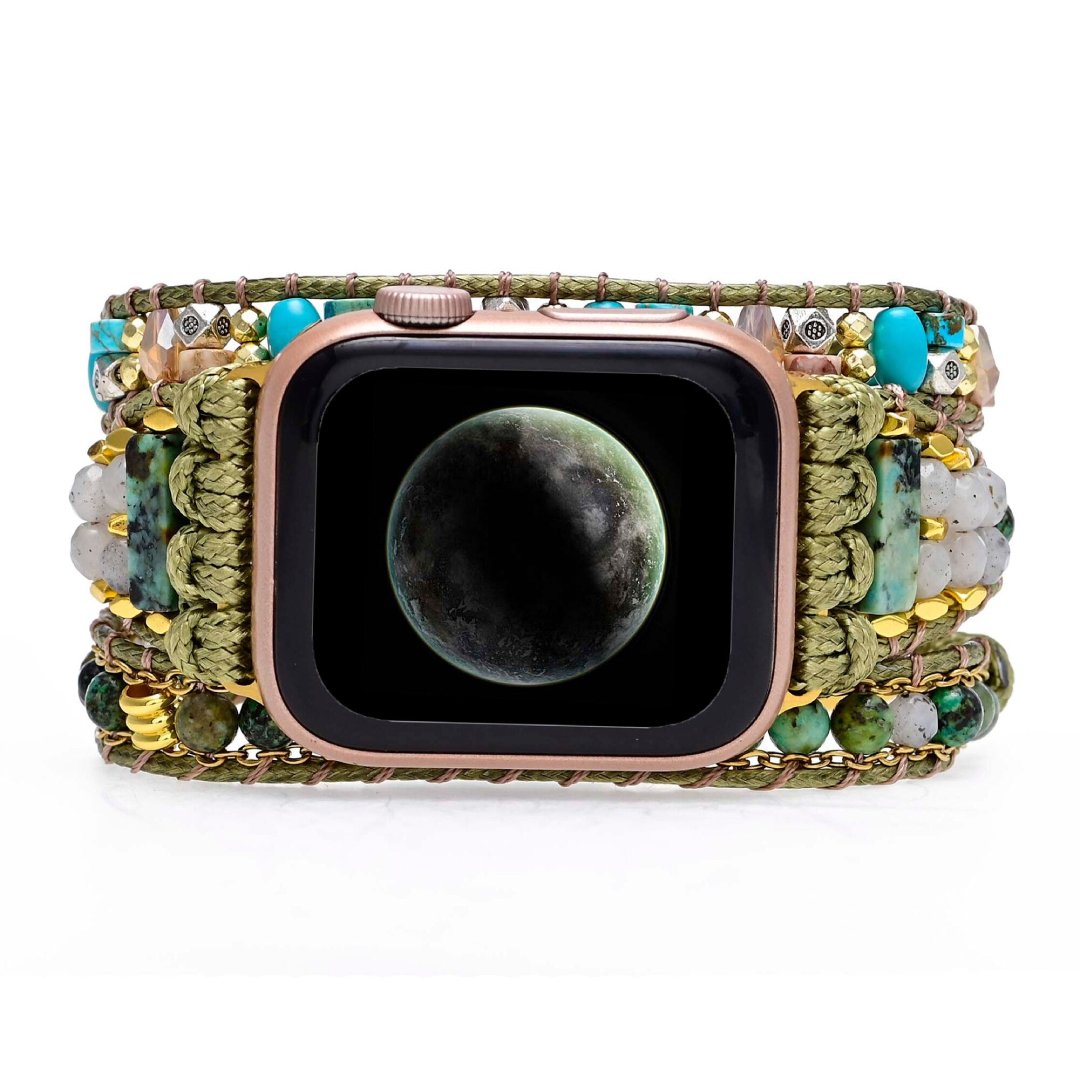 Stylish Agate & Turquoise Apple Watch Strap - Apple Watch Straps - Pretland | Spiritual Crystals & Jewelry