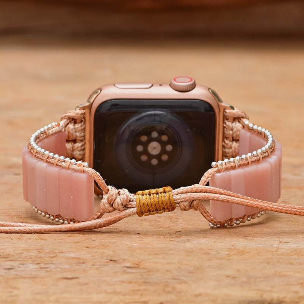 Elegant Pink Opal Apple Watch Strap - Apple Watch Straps - Pretland | Spiritual Crystals & Jewelry