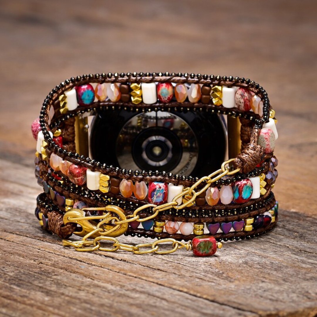 Boho Unique Stones Samsung Watch Strap - Samsung Watch Straps - Pretland | Spiritual Crystals & Jewelry