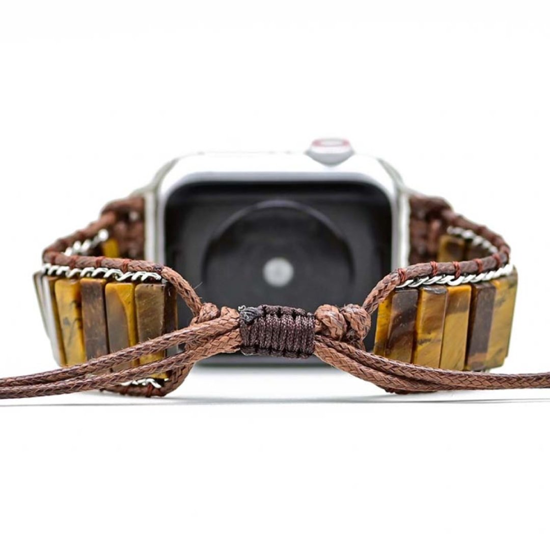 Bohemian Tiger Eye Stone Apple Watch Strap - Apple Watch Straps - Pretland | Spiritual Crystals & Jewelry