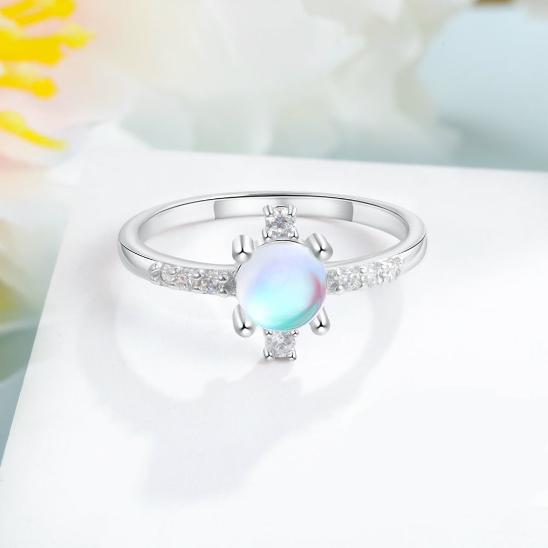 Charming Moonstone 925 Sterling Silver Ring - Rings - Pretland | Spiritual Crystals & Jewelry