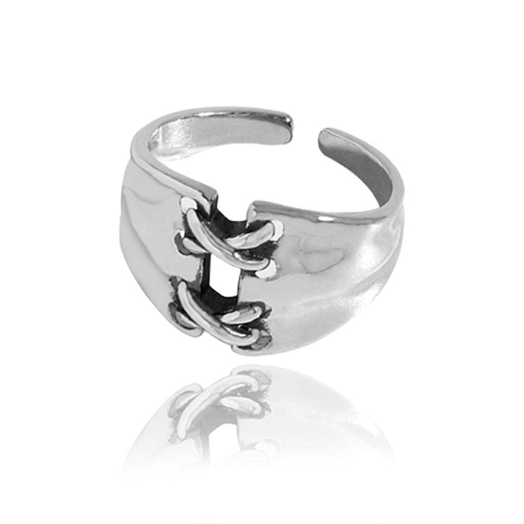 Alesia 925 Sterling Silver Adjustable Ring - Rings - Pretland | Spiritual Crystals & Jewelry