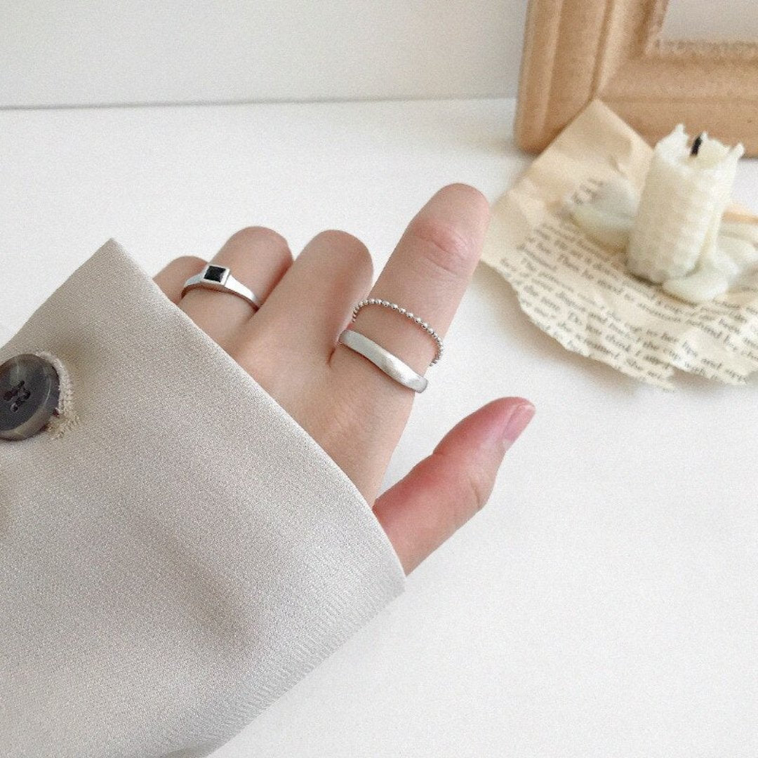 Fausta 925 Sterling Silver Adjustable Ring - Rings - Pretland | Spiritual Crystals & Jewelry