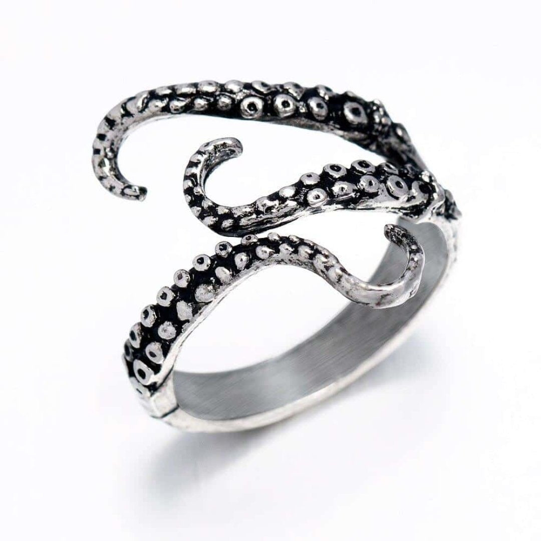 Boho Octopus Ring - Rings - Pretland | Spiritual Crystals & Jewelry