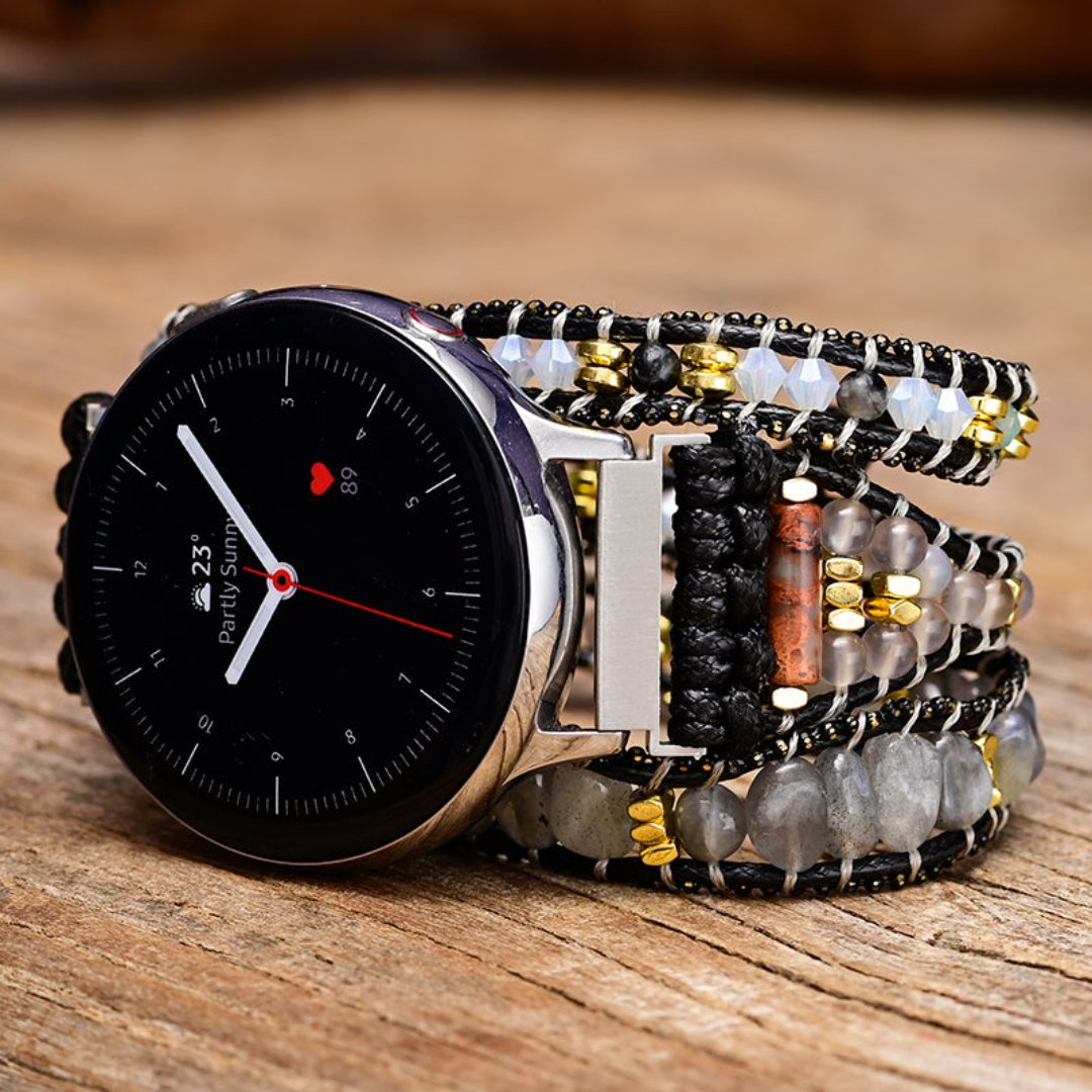 Bohemian Labradorite Samsung Watch Strap - Samsung Watch Straps - Pretland | Spiritual Crystals & Jewelry