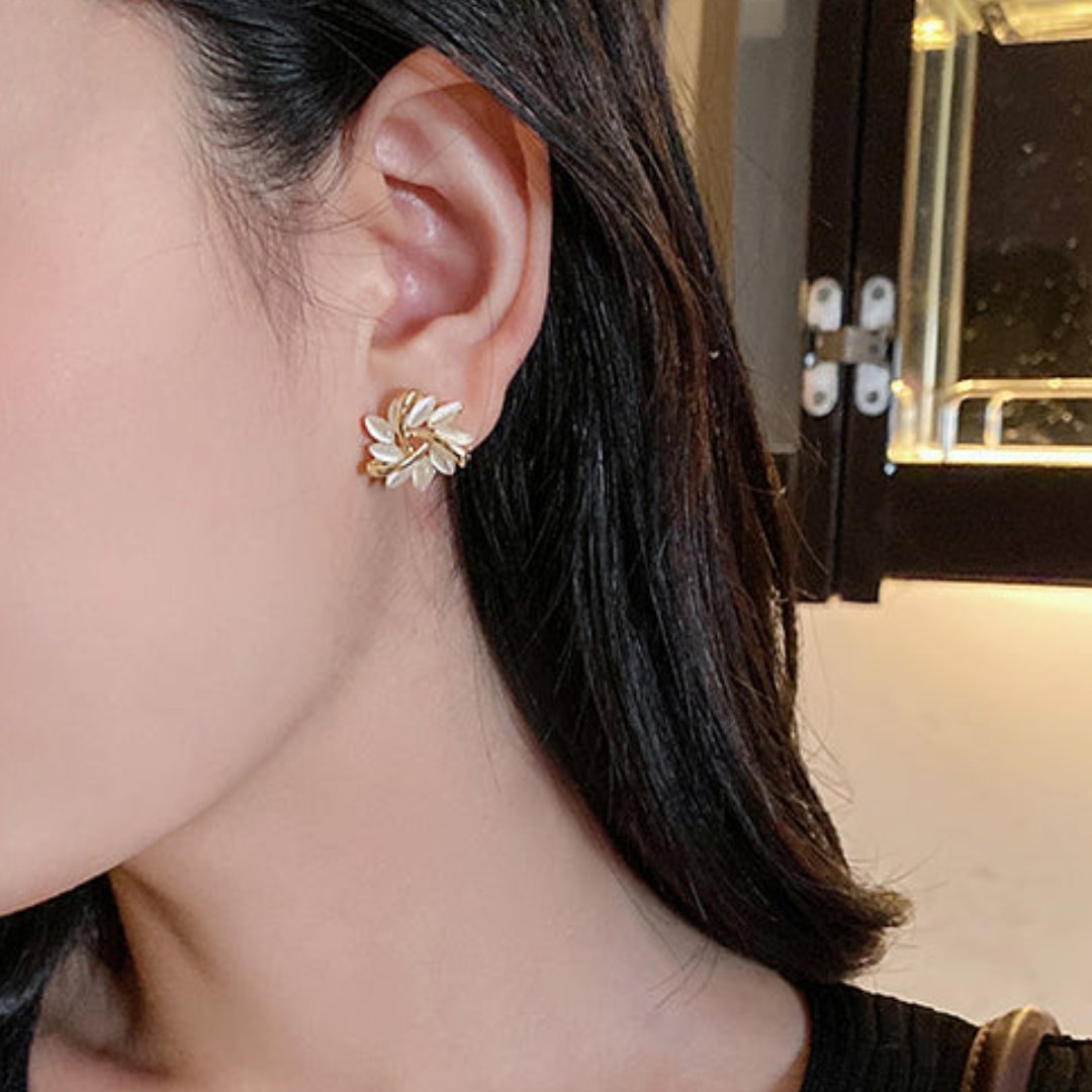 Elegant Opal Stud Earrings - Stud Earrings - Pretland | Spiritual Crystals & Jewelry