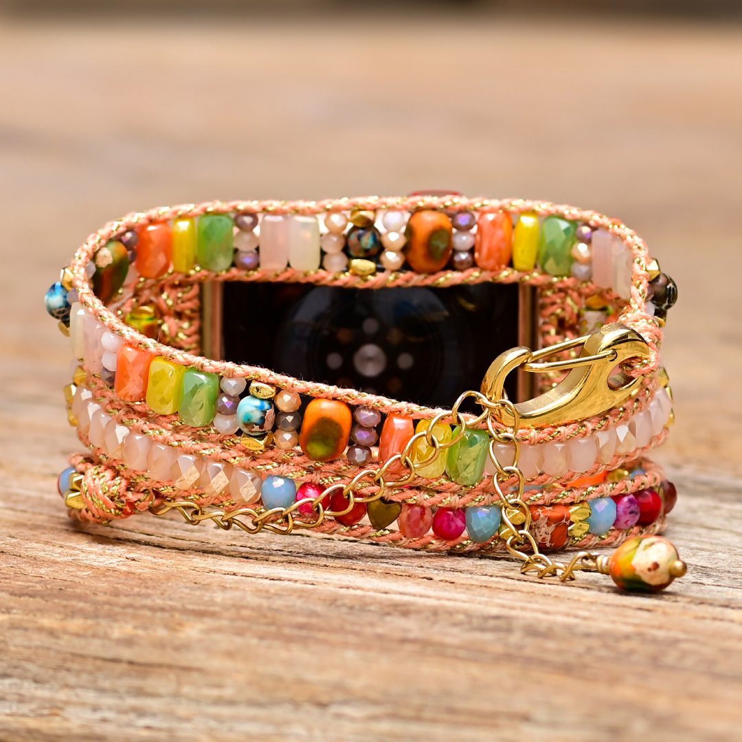 Vegan Colorful Emperor Apple Watch Strap - Apple Watch Straps - Pretland | Spiritual Crystals & Jewelry