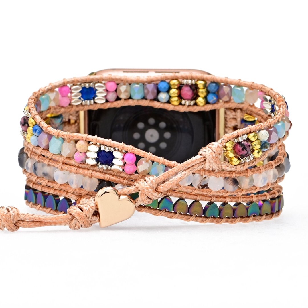 Lovely Hematite Apple Watch Strap - Apple Watch Straps - Pretland | Spiritual Crystals & Jewelry