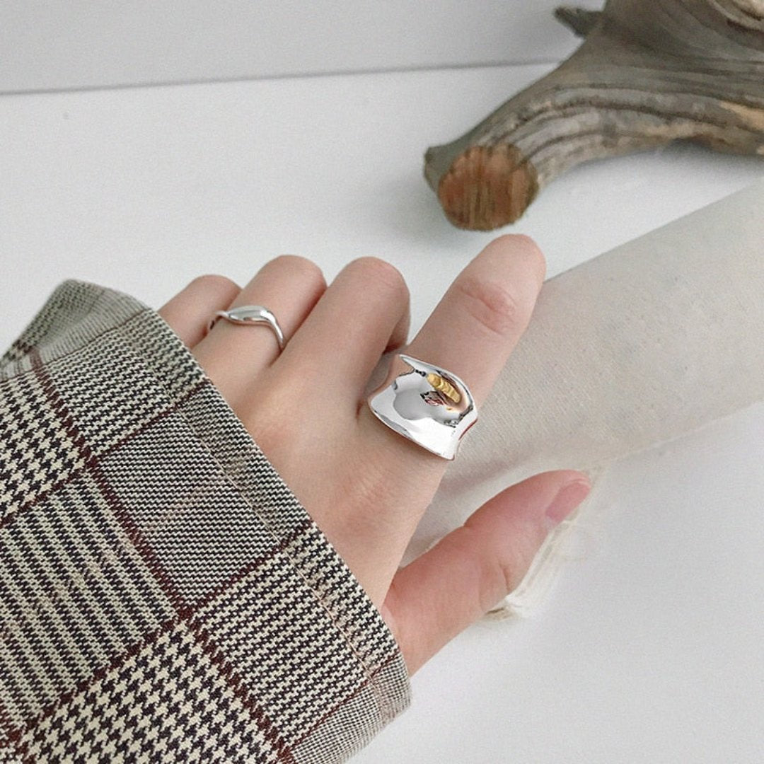 Eris 925 Sterling Silver Adjustable Ring - Silver - Rings - Pretland | Spiritual Crystals & Jewelry
