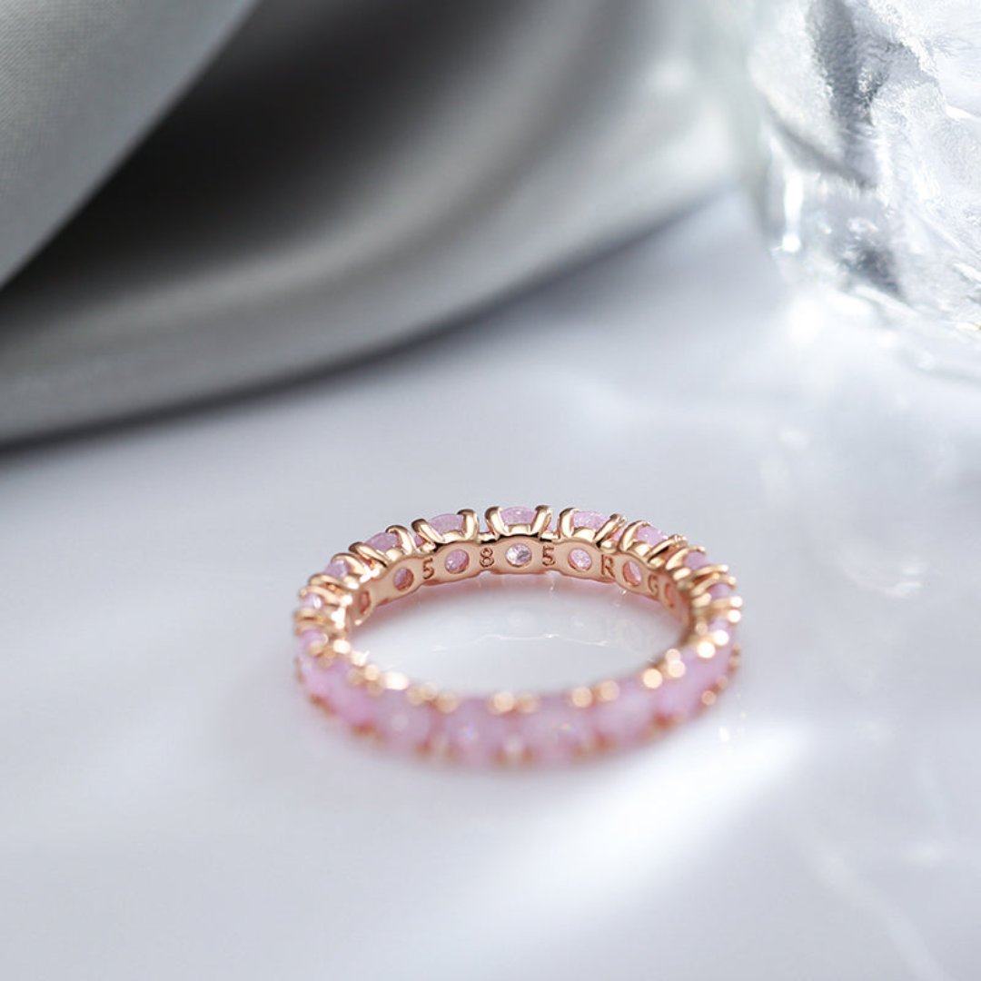Luxury Zirconia Round Gold Plated Ring - Rings - Pretland | Spiritual Crystals & Jewelry