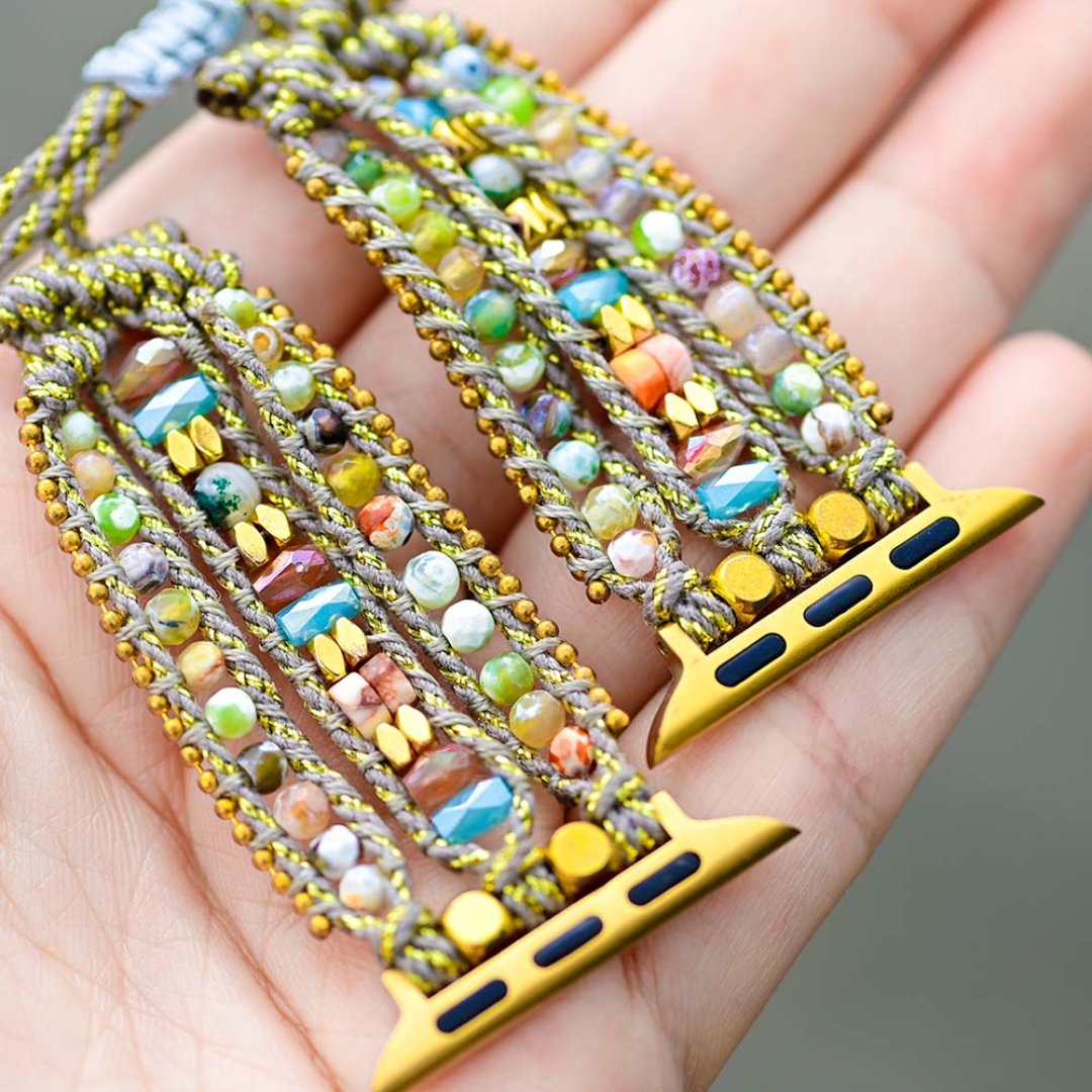 Stylish Natural Agate Apple Watch Strap - Apple Watch Straps - Pretland | Spiritual Crystals & Jewelry