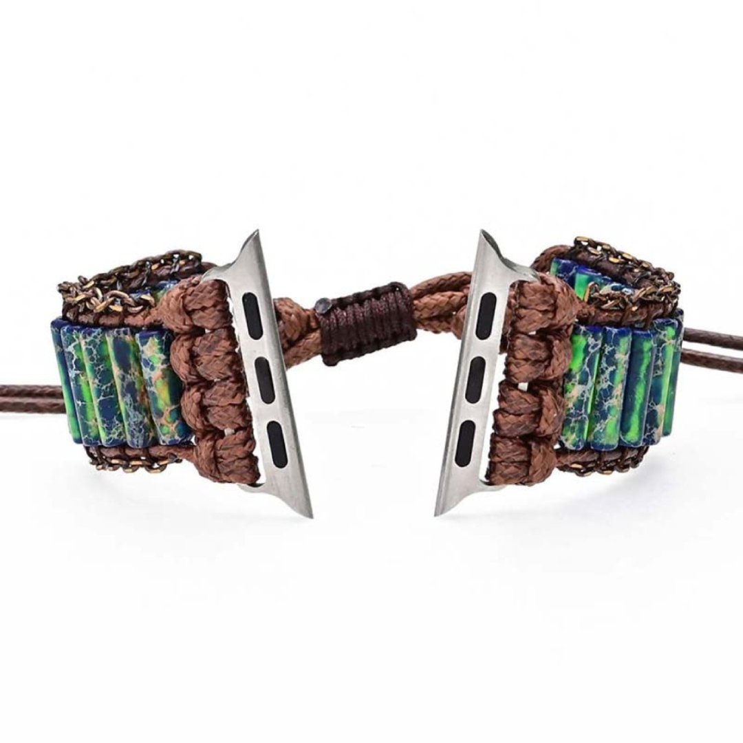 Bohemian Jasper Stones Apple Watch Strap - Apple Watch Straps - Pretland | Spiritual Crystals & Jewelry