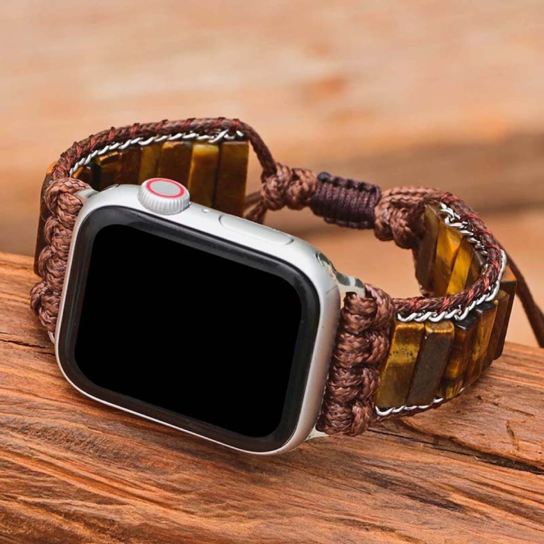 Bohemian Tiger Eye Stone Apple Watch Strap - Apple Watch Straps - Pretland | Spiritual Crystals & Jewelry