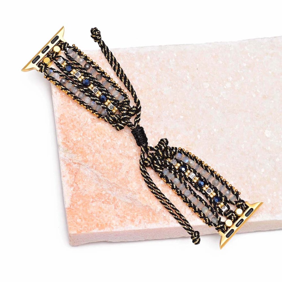 Charming Labradorite Wrap Apple Watch Strap - Apple Watch Straps - Pretland | Spiritual Crystals & Jewelry