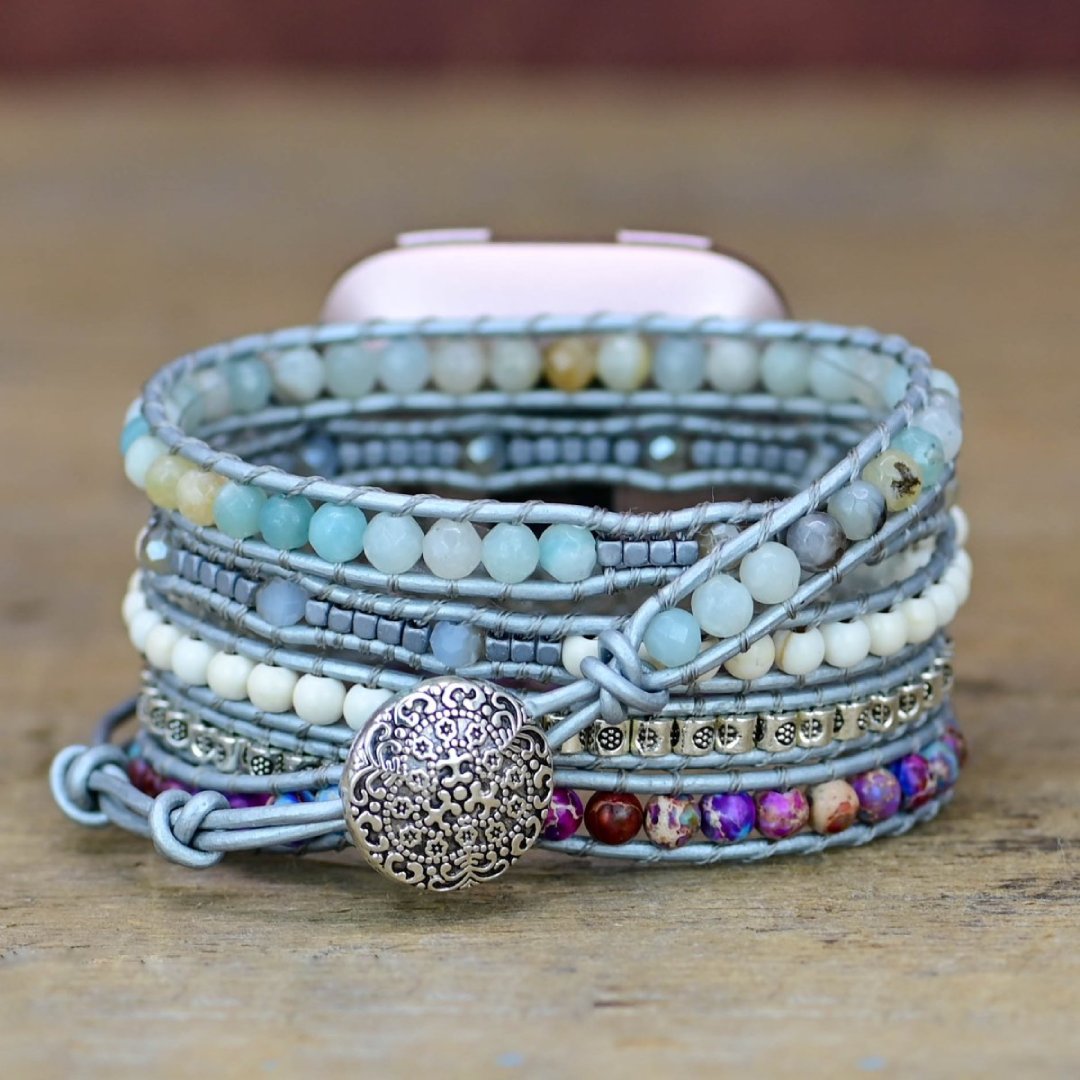 Trend Turquoise Stone Apple Watch Strap - Apple Watch Straps - Pretland | Spiritual Crystals & Jewelry