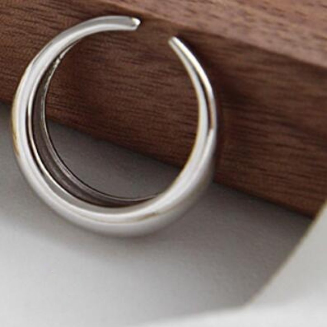 Mazu 925 Sterling Silver Adjustable Ring - Silver - Rings - Pretland | Spiritual Crystals & Jewelry