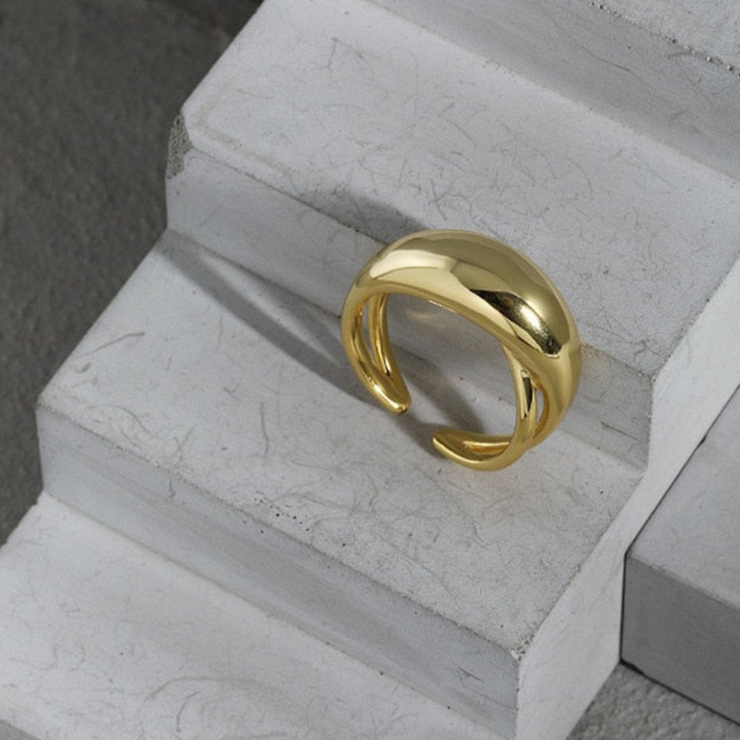 Elisa 925 Sterling Silver Ajdustable Ring - Rings - Pretland | Spiritual Crystals & Jewelry