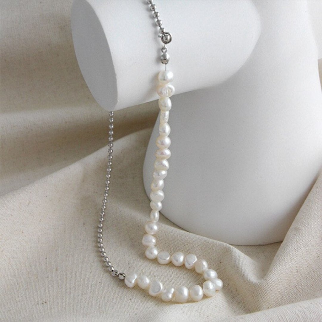 Lily Pearl 925 Sterling Silver Necklace - Necklaces - Pretland | Spiritual Crystals & Jewelry