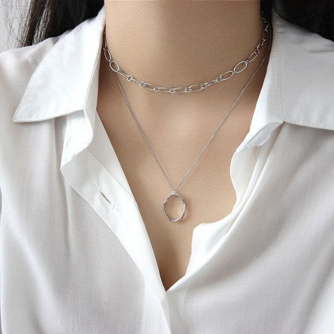 Kylie 925 Sterling Silver Necklace - Silver - Necklaces - Pretland | Spiritual Crystals & Jewelry