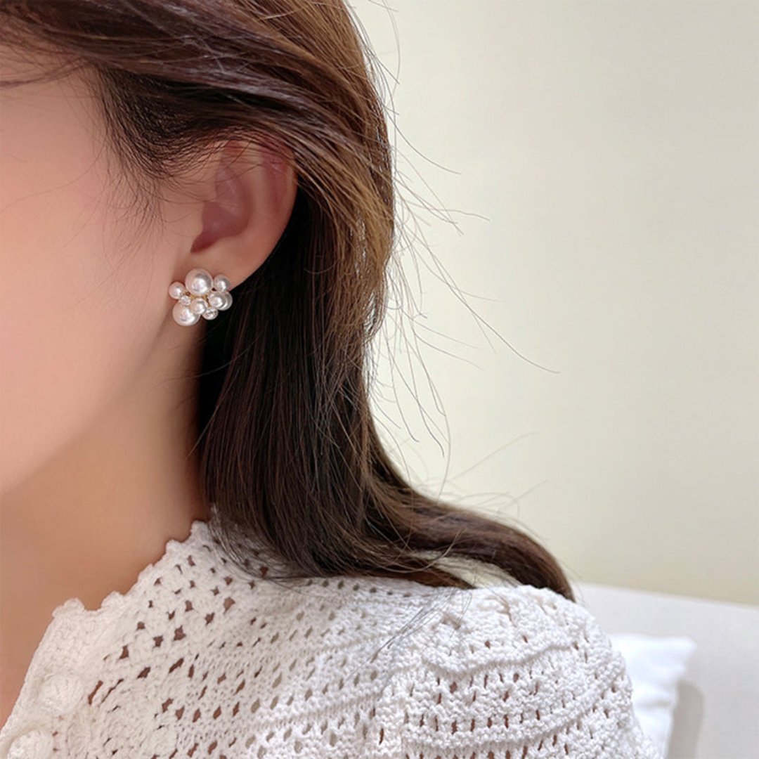 Romantic Pearl Stud Earrings - Earrings - Pretland | Spiritual Crystals & Jewelry