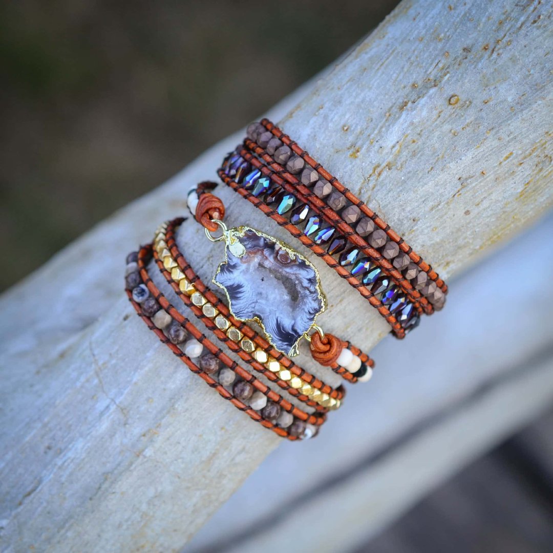 Arctic Labradorite Bracelet - Wrap Bracelets - Pretland | Spiritual Crystals & Jewelry