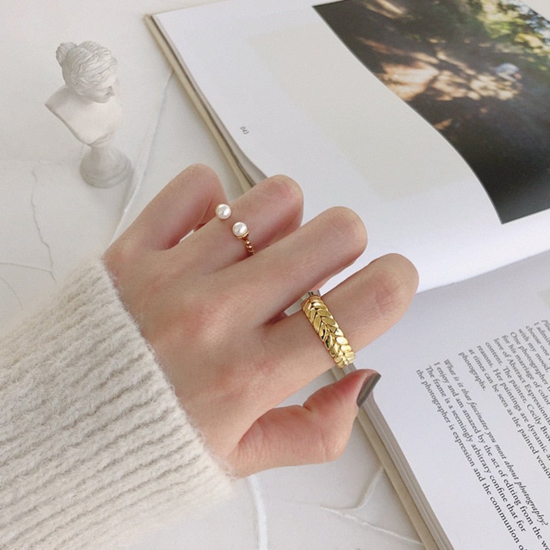 Lucia 925 Sterling Silver Adjustable Ring - Rings - Pretland | Spiritual Crystals & Jewelry