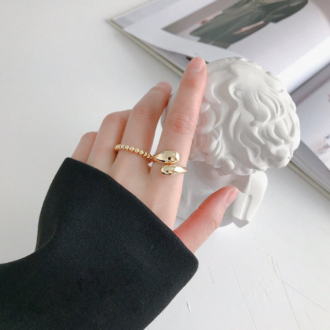 Zana 925 Sterling Silver Adjustable Ring - Rings - Pretland | Spiritual Crystals & Jewelry
