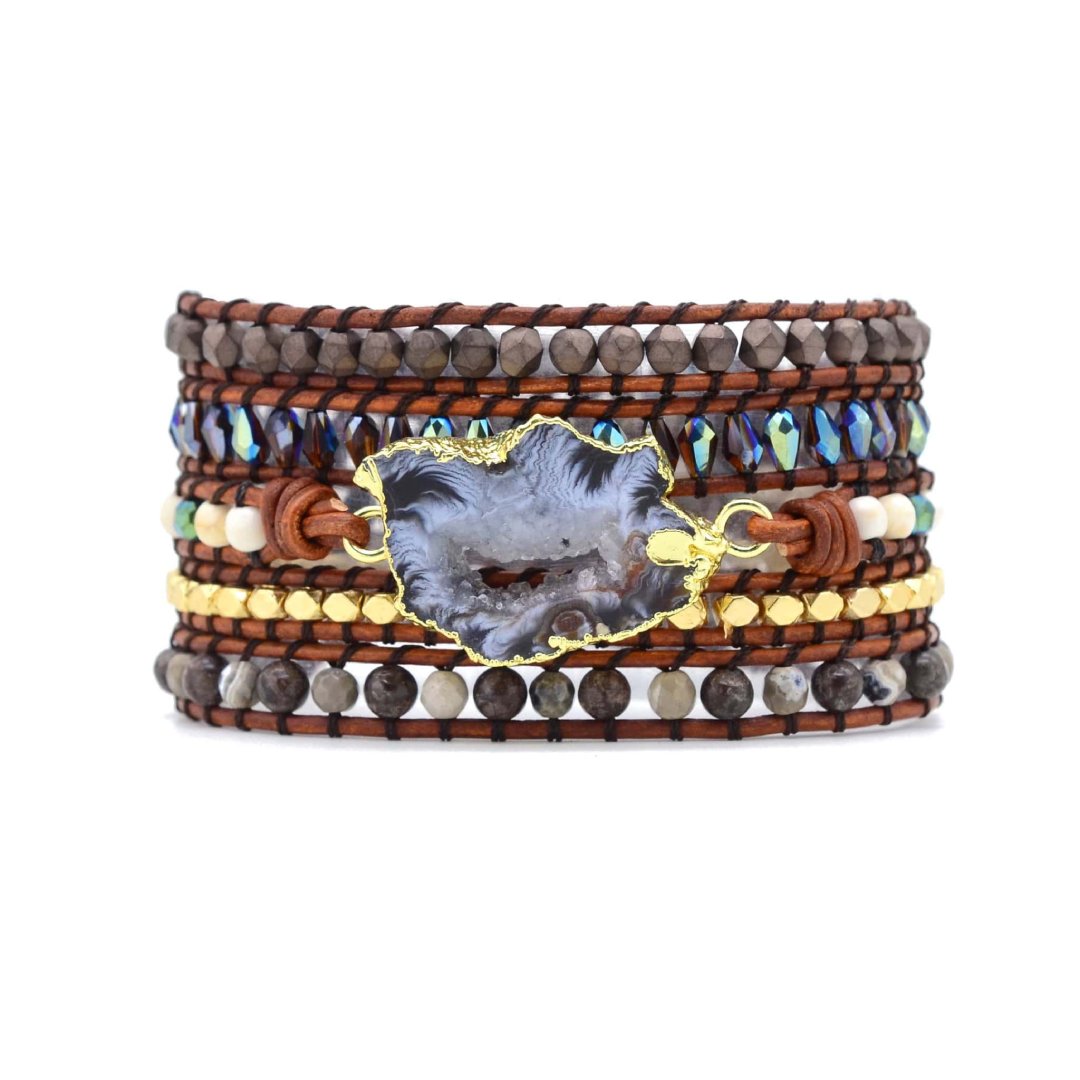 Arctic Labradorite Bracelet - Wrap Bracelets - Pretland | Spiritual Crystals & Jewelry