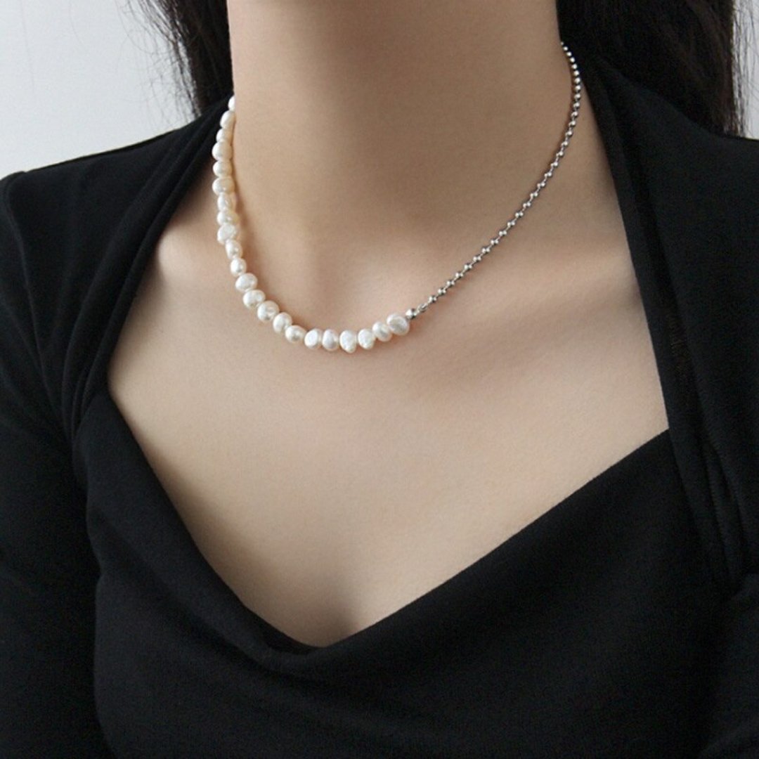 Lily Pearl 925 Sterling Silver Necklace - Necklaces - Pretland | Spiritual Crystals & Jewelry