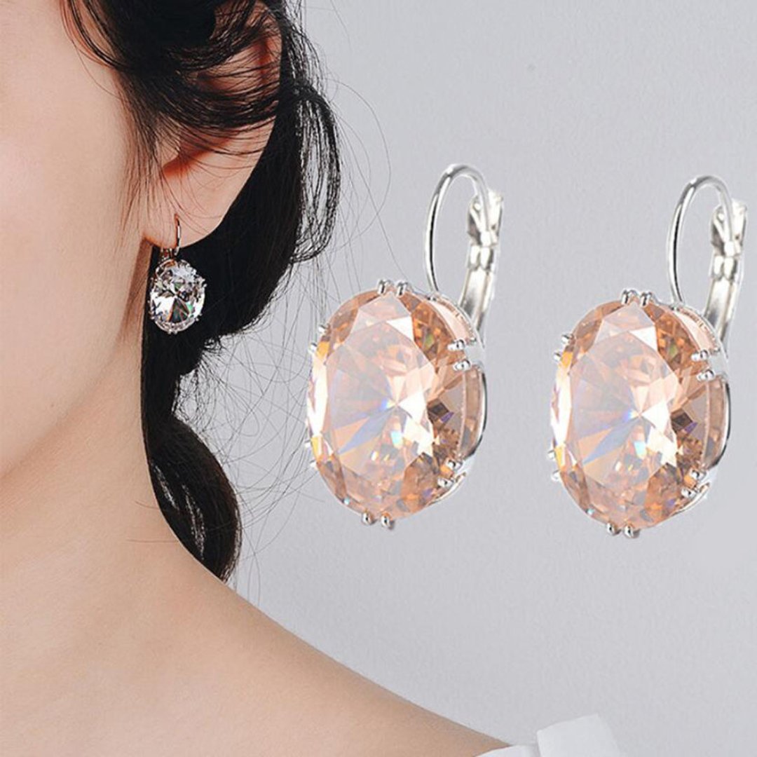Elegant Zirconia Water Drop Stud Earrings - Earrings - Pretland | Spiritual Crystals & Jewelry