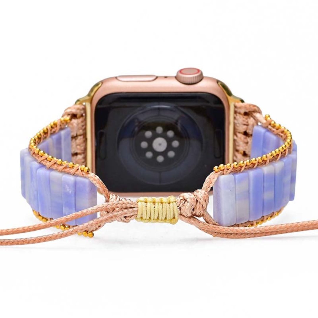 Bohemian Purple Agate Apple Watch Strap - Apple Watch Straps - Pretland | Spiritual Crystals & Jewelry
