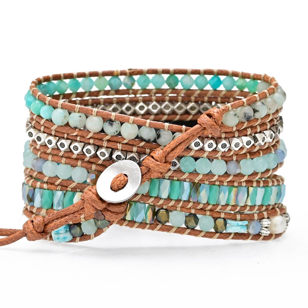 Bohemian Amazonite Apple Watch Strap - Apple Watch Straps - Pretland | Spiritual Crystals & Jewelry