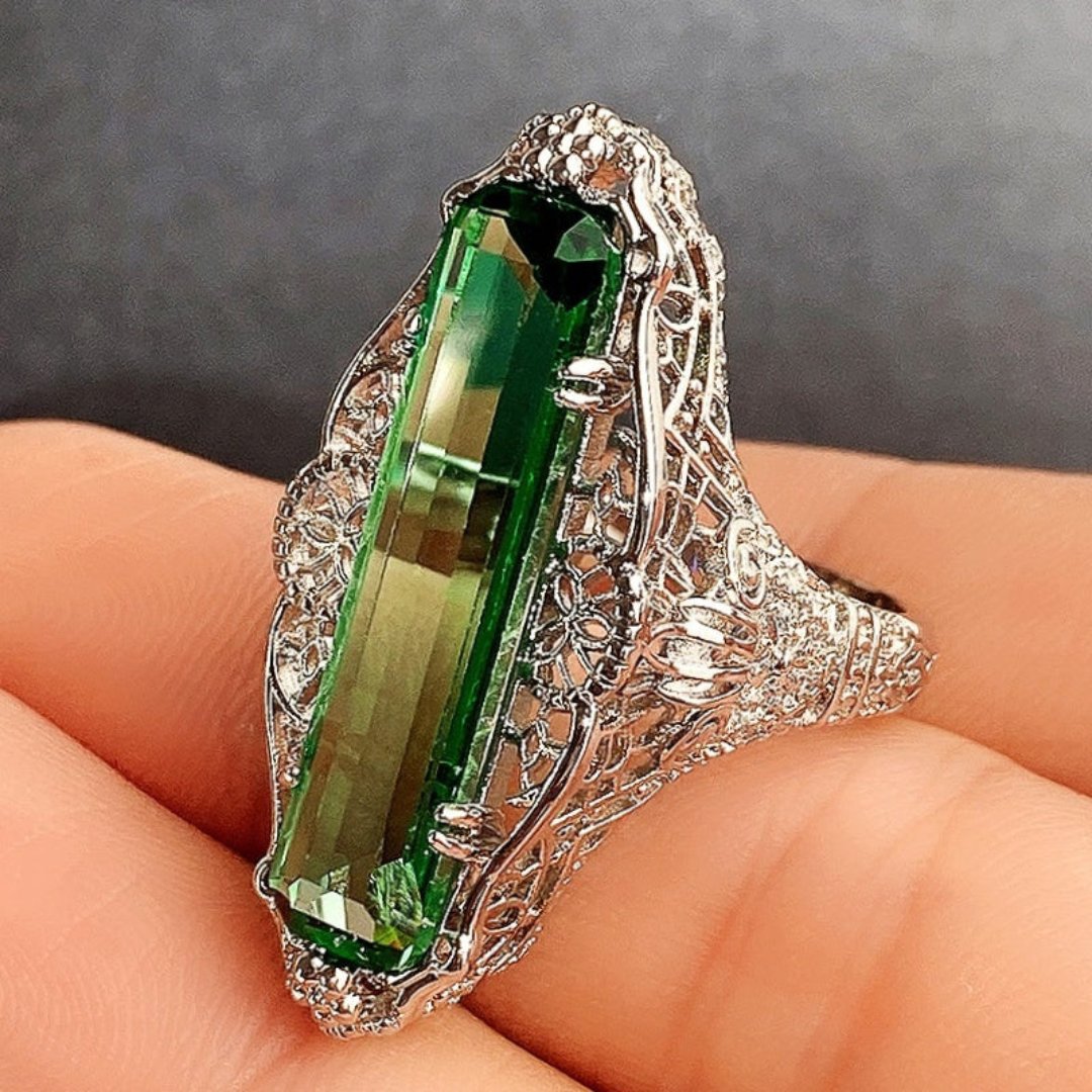 Vintage Style Cubic Zirconia Ring - Rings - Pretland | Spiritual Crystals & Jewelry
