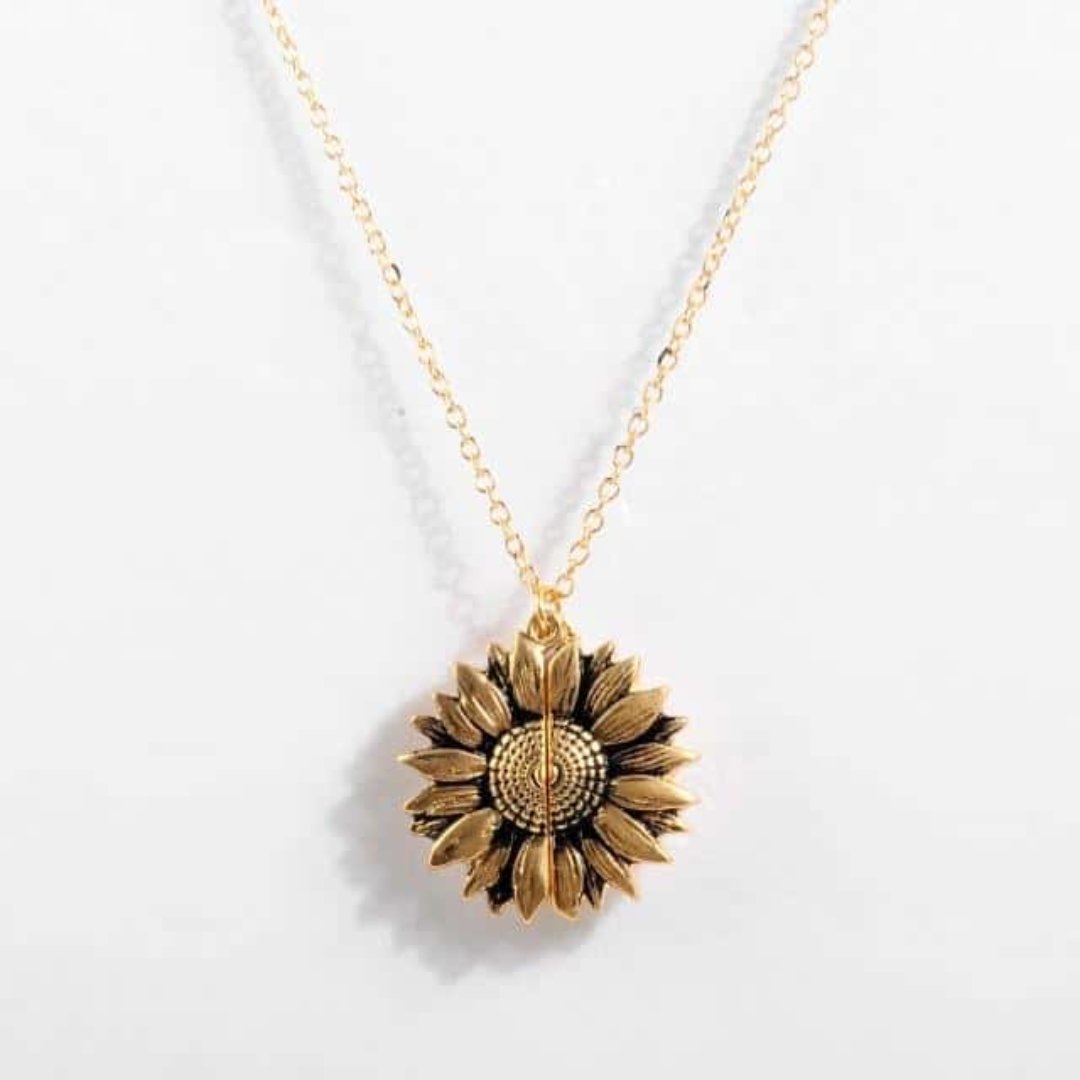"You are my Sunshine" Sunflower Necklace - Necklaces - Pretland | Spiritual Crystals & Jewelry