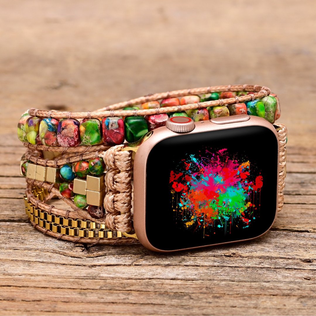 Trendy Colourful Emperor Apple Watch Strap - Apple Watch Straps - Pretland | Spiritual Crystals & Jewelry