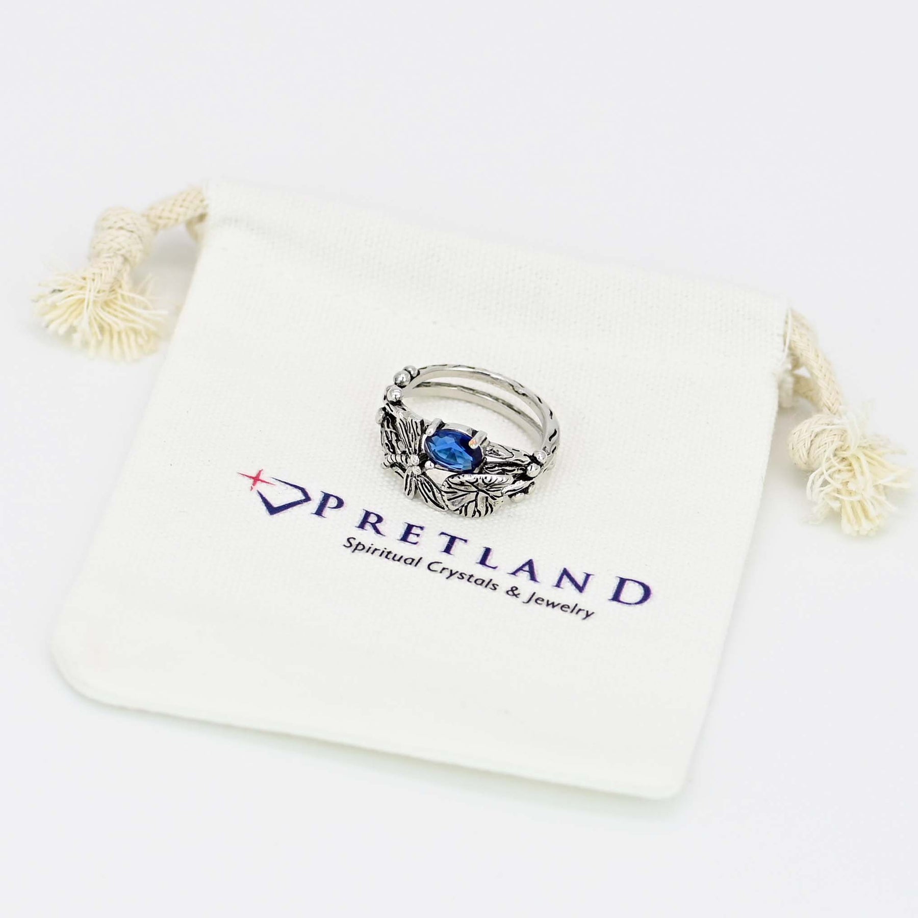 Dragonfly Lotus Ring - Rings - Pretland | Spiritual Crystals & Jewelry