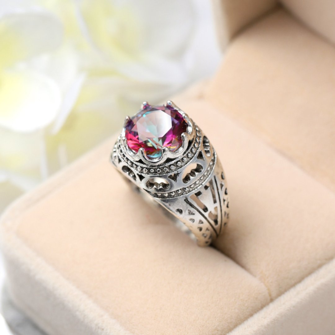 Royal Topaz 925 Sterling Silver Ring - Rings - Pretland | Spiritual Crystals & Jewelry