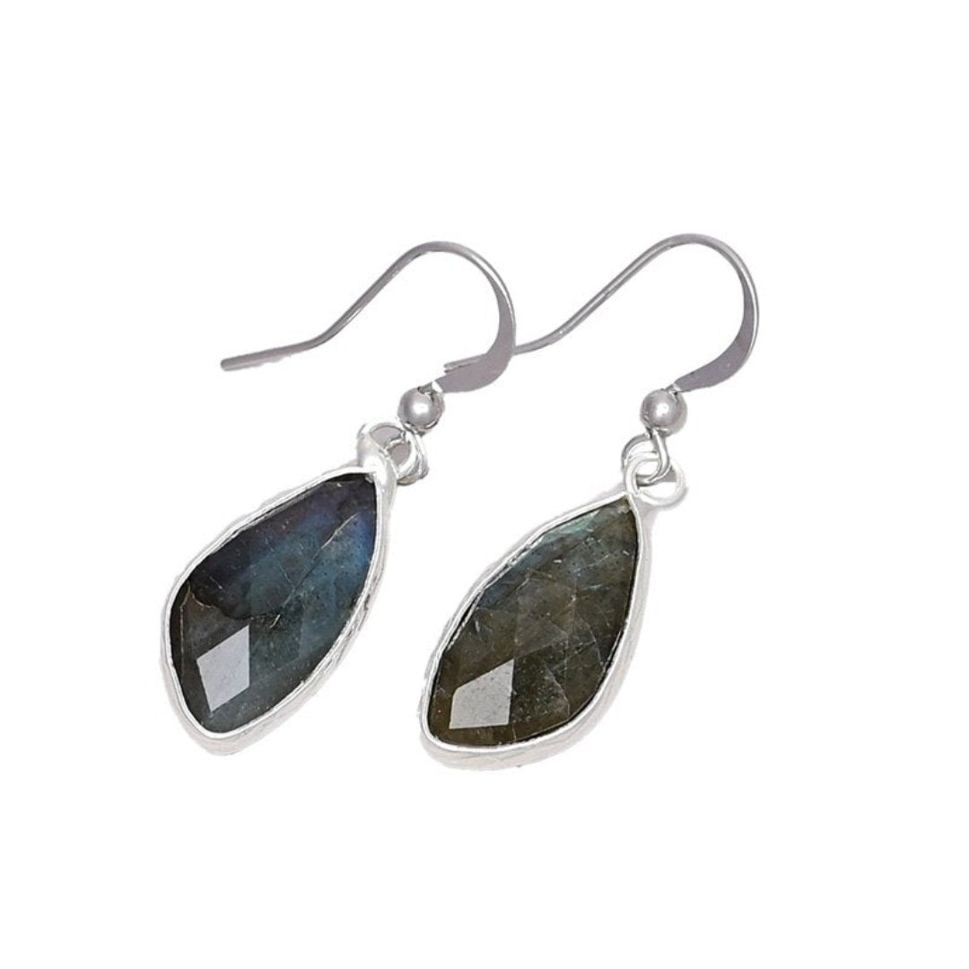 Bohemian Style Labradorite Earrings - Earrings - Pretland | Spiritual Crystals & Jewelry